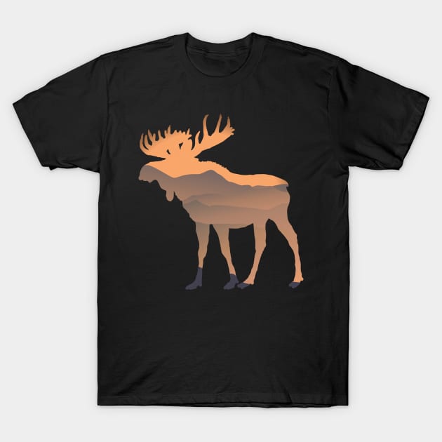 Moose T-Shirt by Onceer